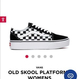 vans old skool platform checkerboard